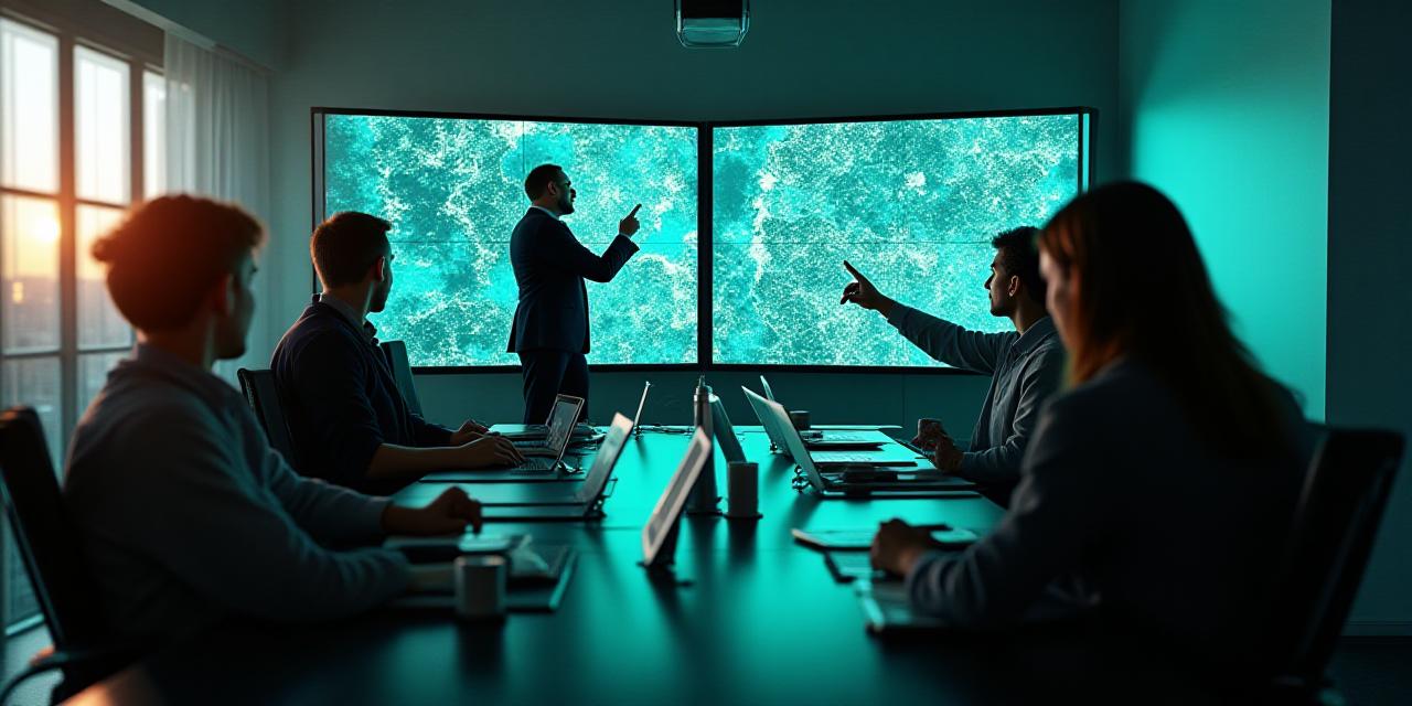 Redazione giornalistica in azione durante un editoriale